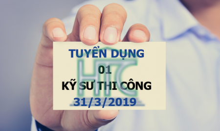 TUYỂN DỤNG 01 KỸ SƯ THI CÔNG